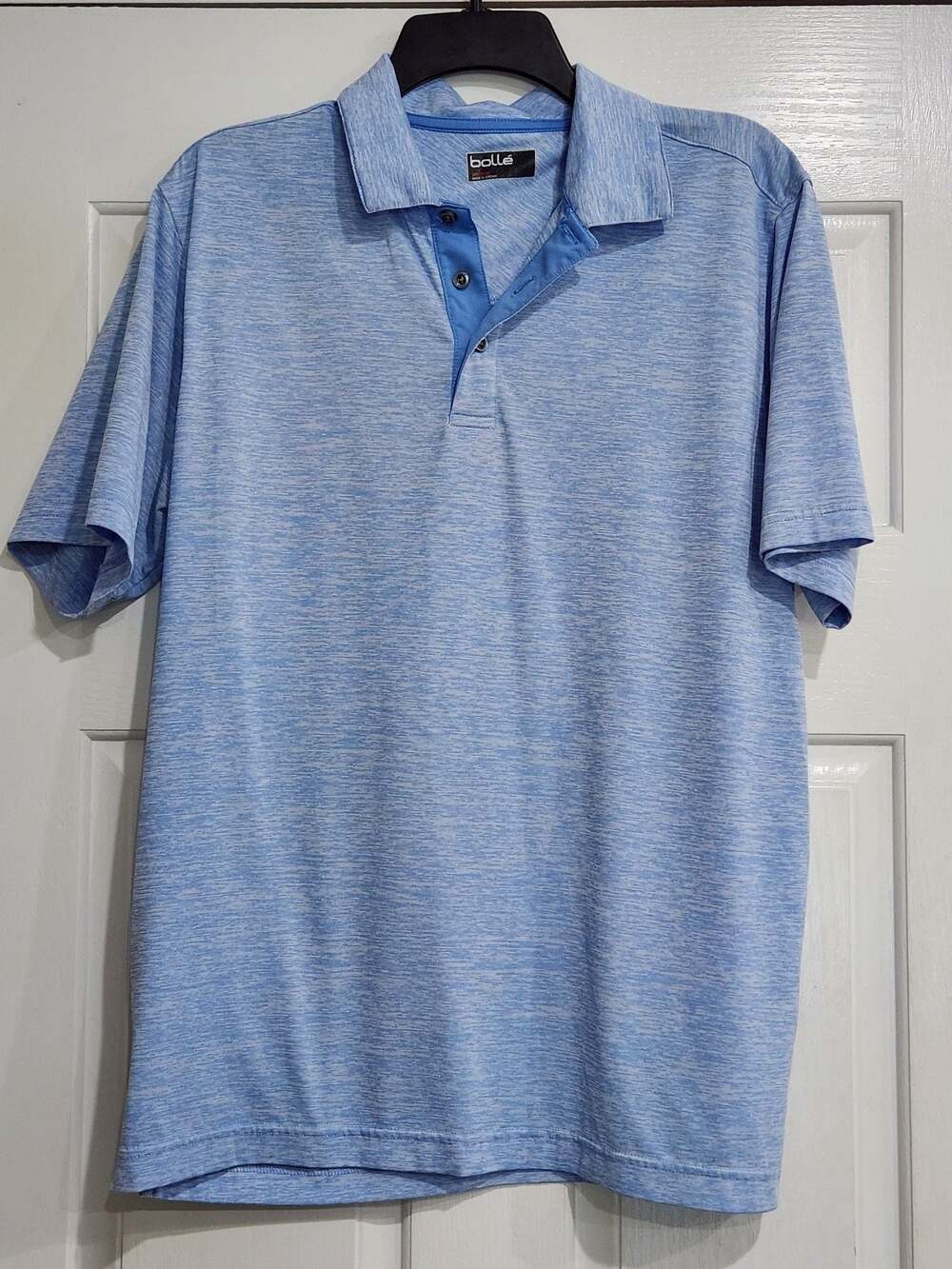 Bollé Men's Performance Golf Polo Shirt Blue Space Dye